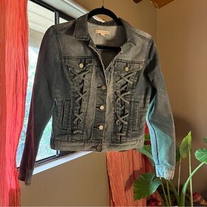 EST. 1946 Jean Lace Up Jacket with carrying pockets inside
